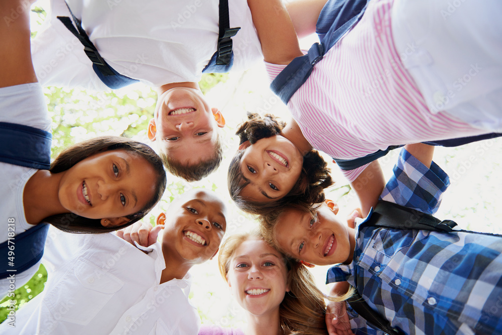 Theyre the bestest of friends. Cropped shot of elementary school kids.