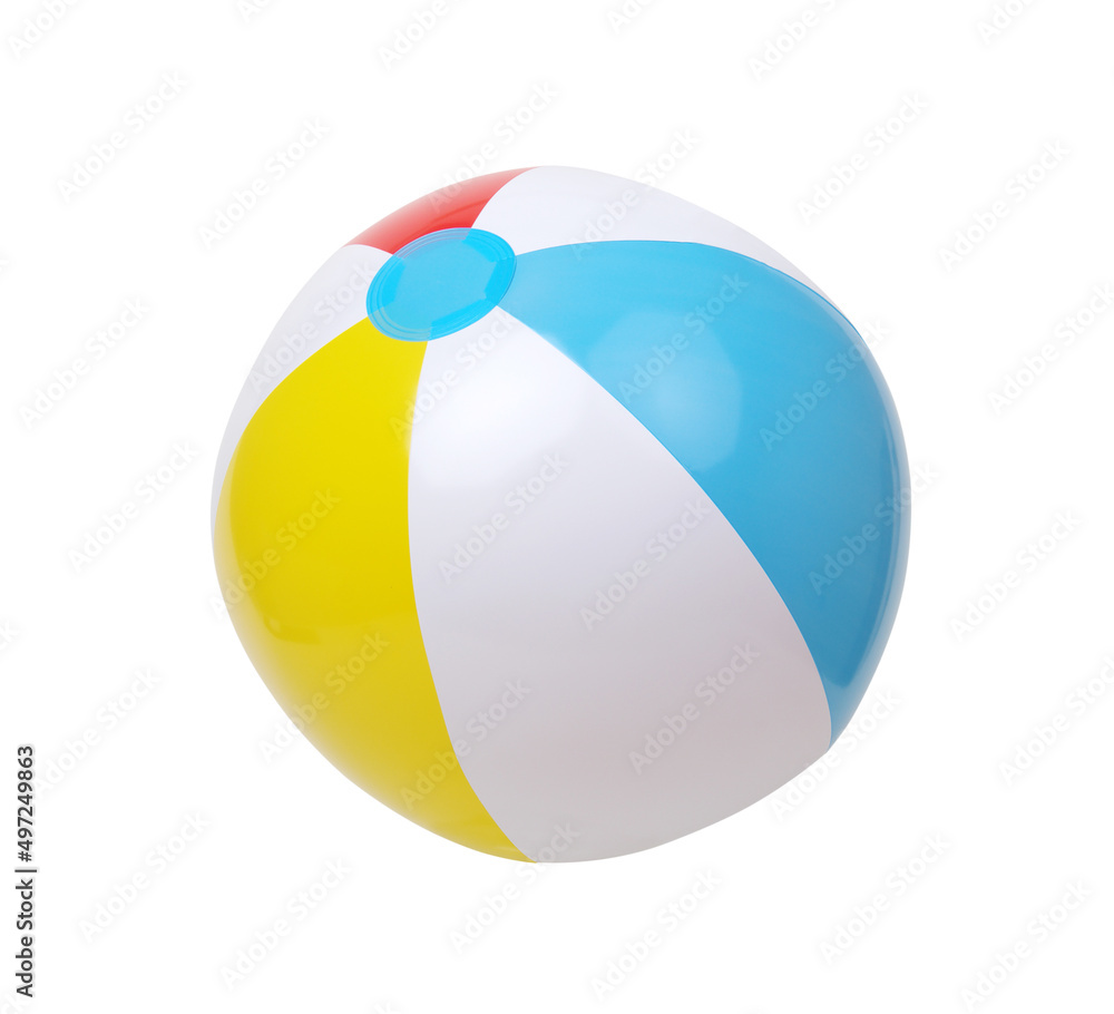 Beach ball isolated on white background