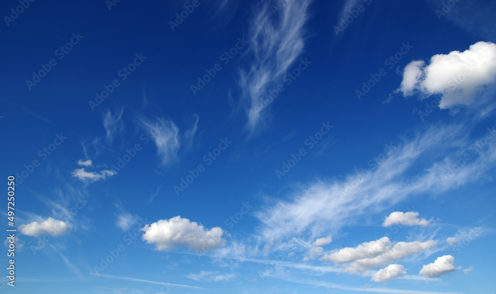 White clouds on sky