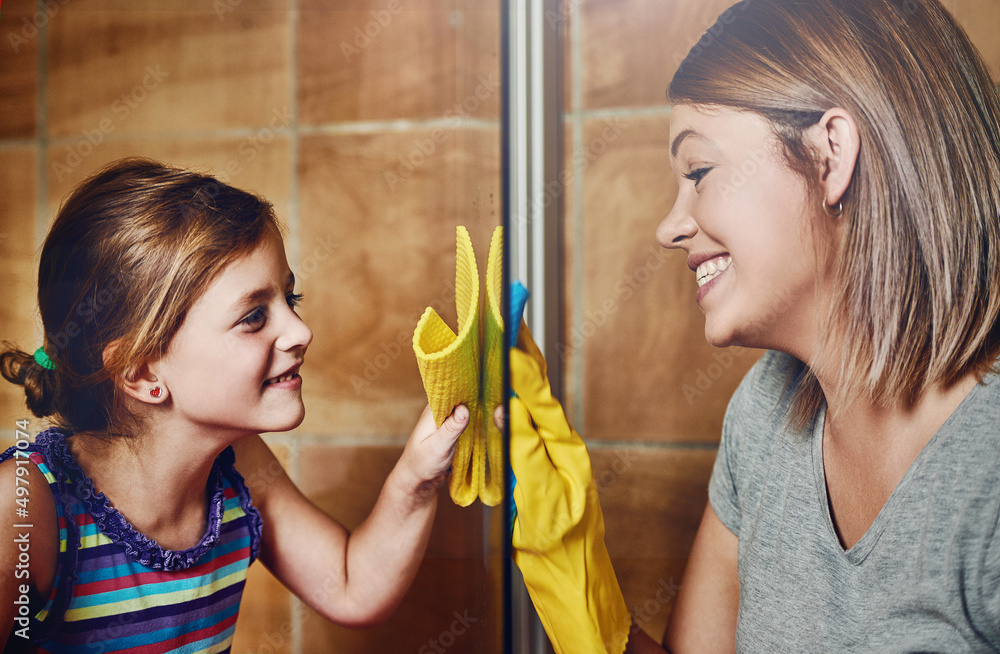 Its clean only once we can see each other clearly. Cropped shot of a mother and her little daughter 