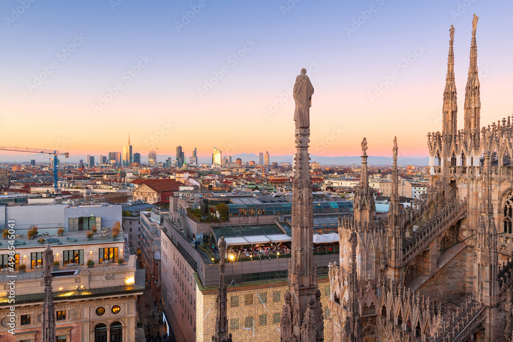 Milan, Italy City Skyline