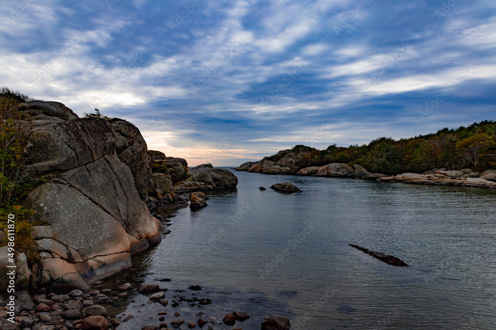 Yxenøy is a peninsula in Sandefjord Municipality in Norway with a distinctive coastal landscape. The