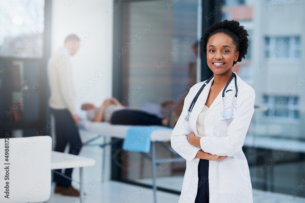 My patients always get the best care. Cropped portrait of a female doctor standing in her office wit