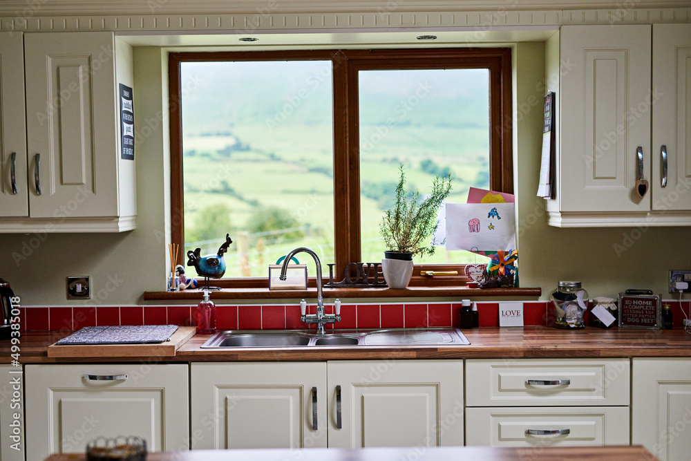 The heart of every home. Still life shot of an empty kitchen.