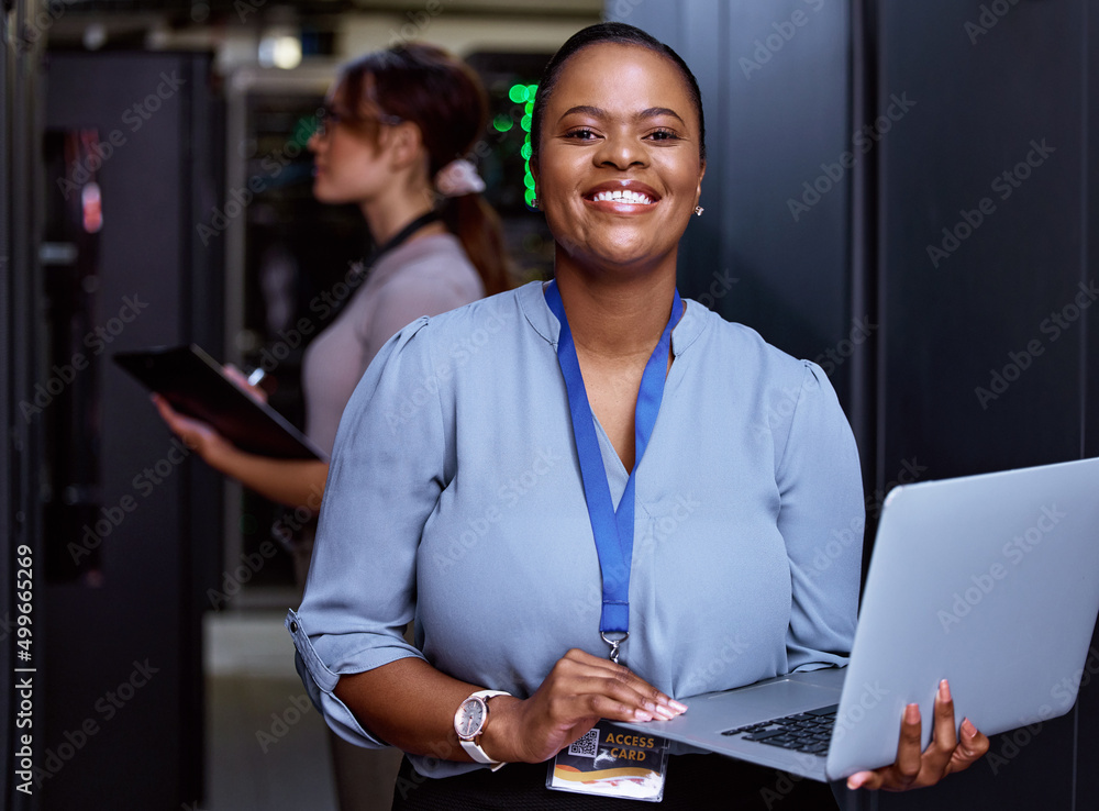 Ill have your servers performing optimally. Cropped portrait of an attractive young female programme