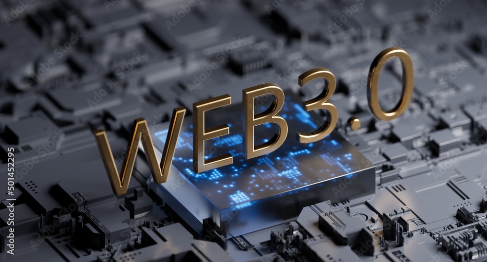 WEB3下一代万维网区块链技术，具有去中心化信息，分布式