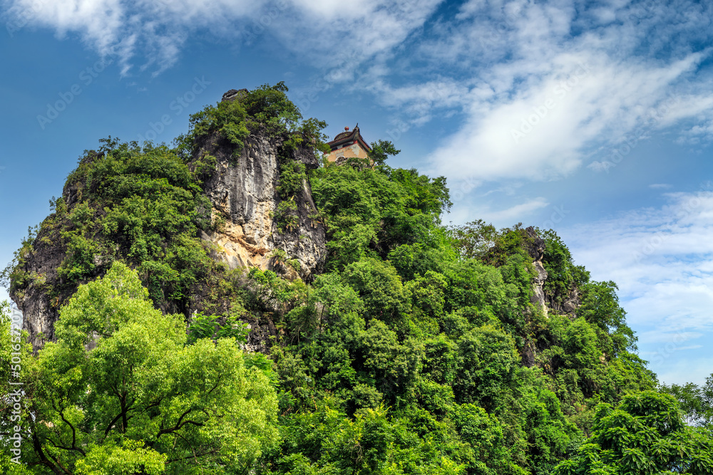 Green mountains and green waters in Guilin, Guangxi