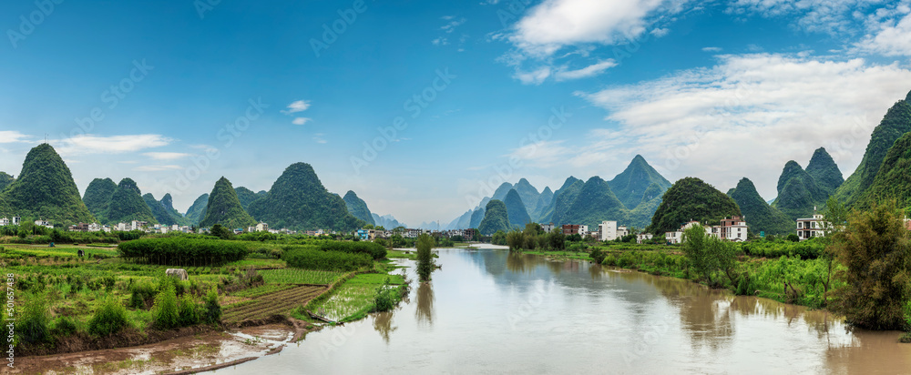 广西桂林的青山绿水