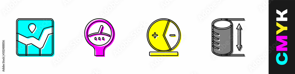 Set Graph chart infographic，Gauge scale，Atom and Height几何图形icon.Vvector（设置图表信息图、仪表刻度、原子和高度几何图形图标矢量）