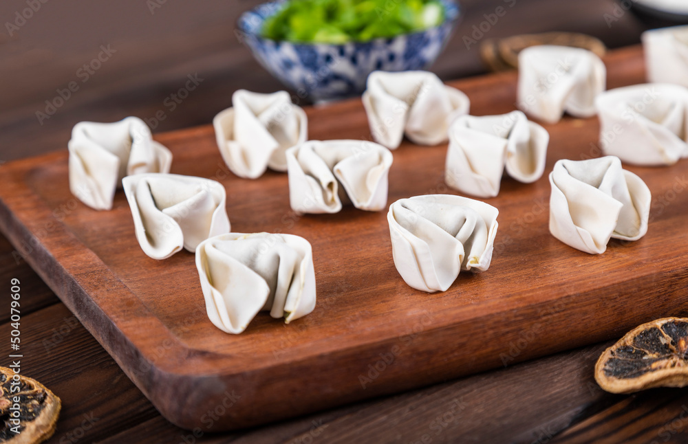 Wonton is a traditional Chinese snack