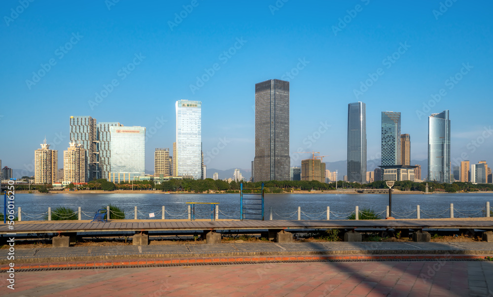 中国福州城市建筑街景