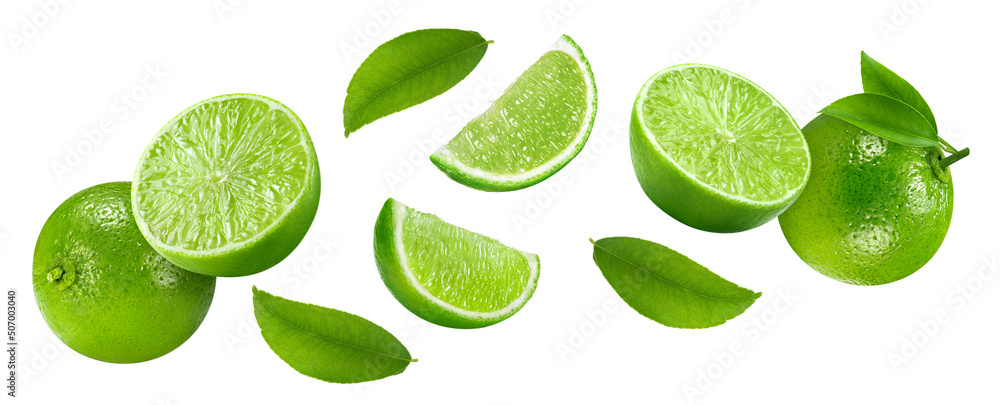 Lime isolated on white background