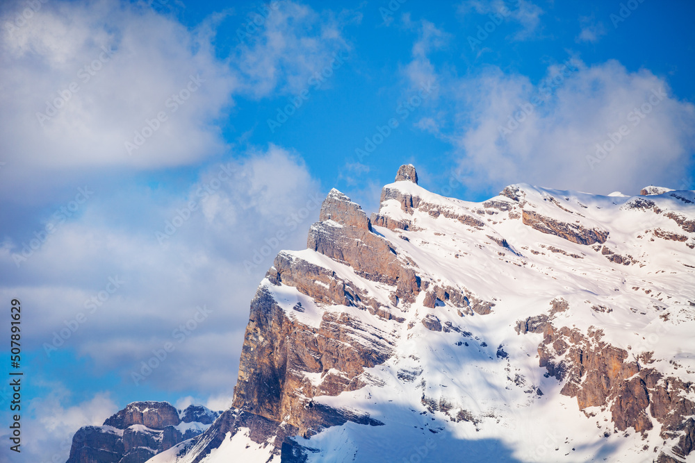 法国阿尔卑斯山的勃朗峰Aiguille du Midi