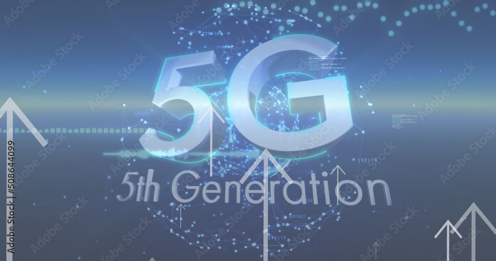 海军太空中的箭头图像、数据处理和全球5g