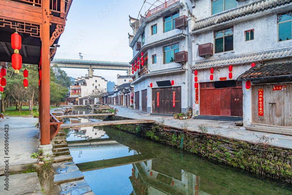 Scenery of Likeng Scenic Area, Wuyuan, Jiangxi province