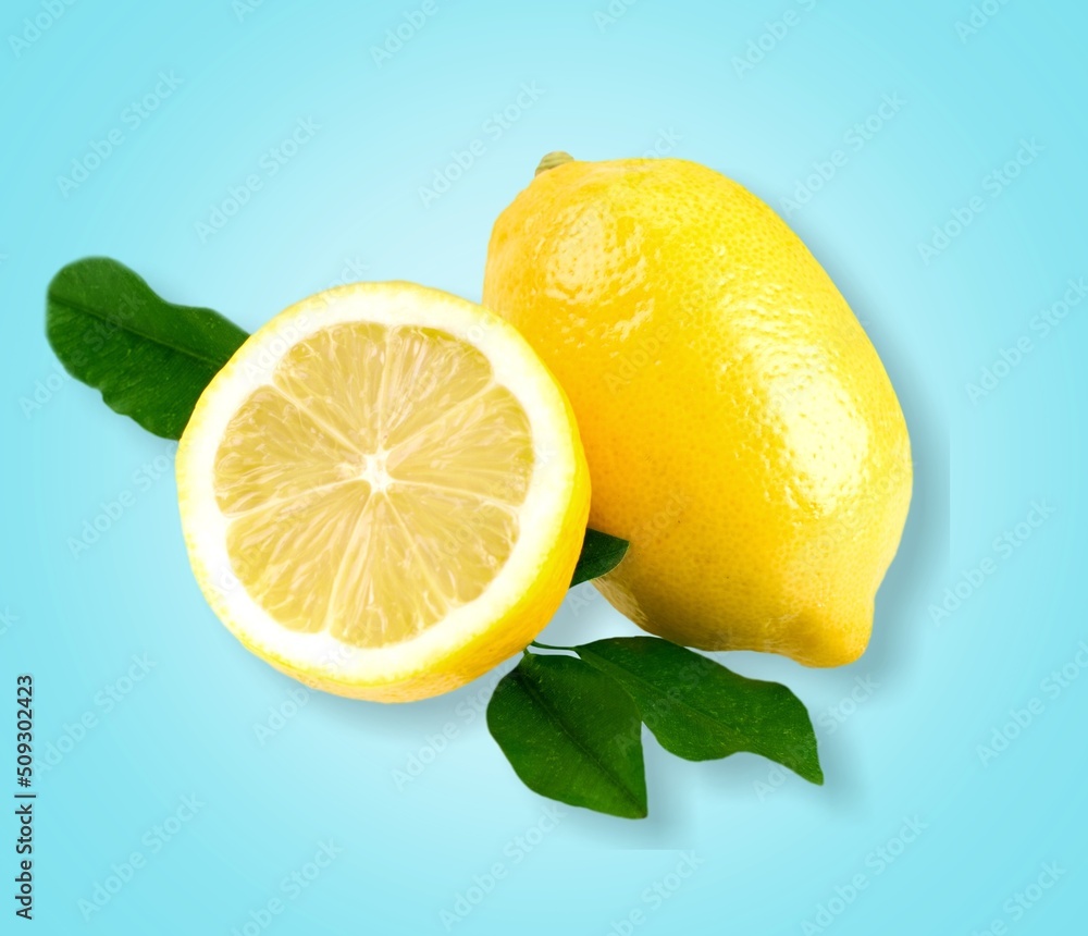 yuzu fruits or yellow lemon on the desk