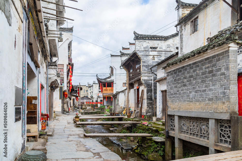 江西婺源里坑风景区风光