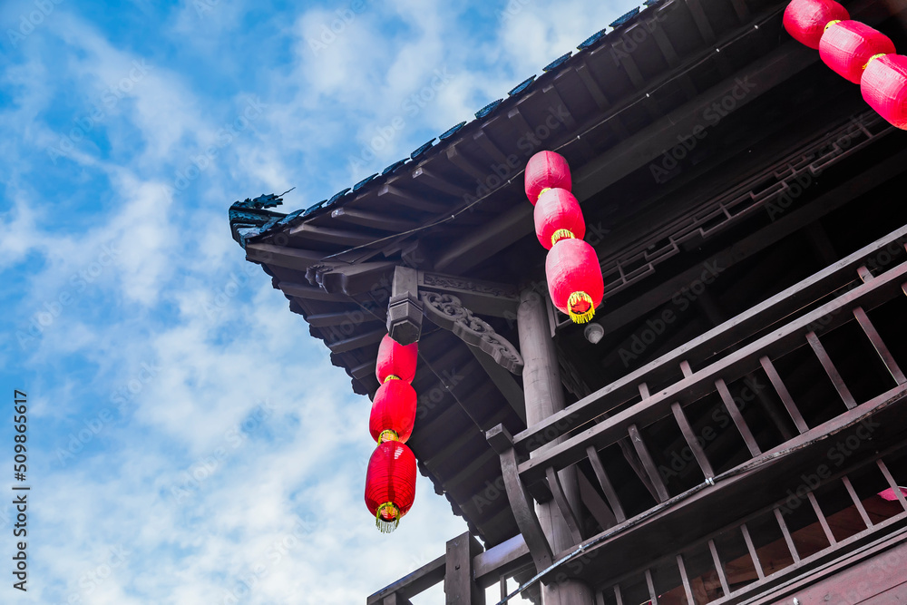 江西婺源里坑风景区风光