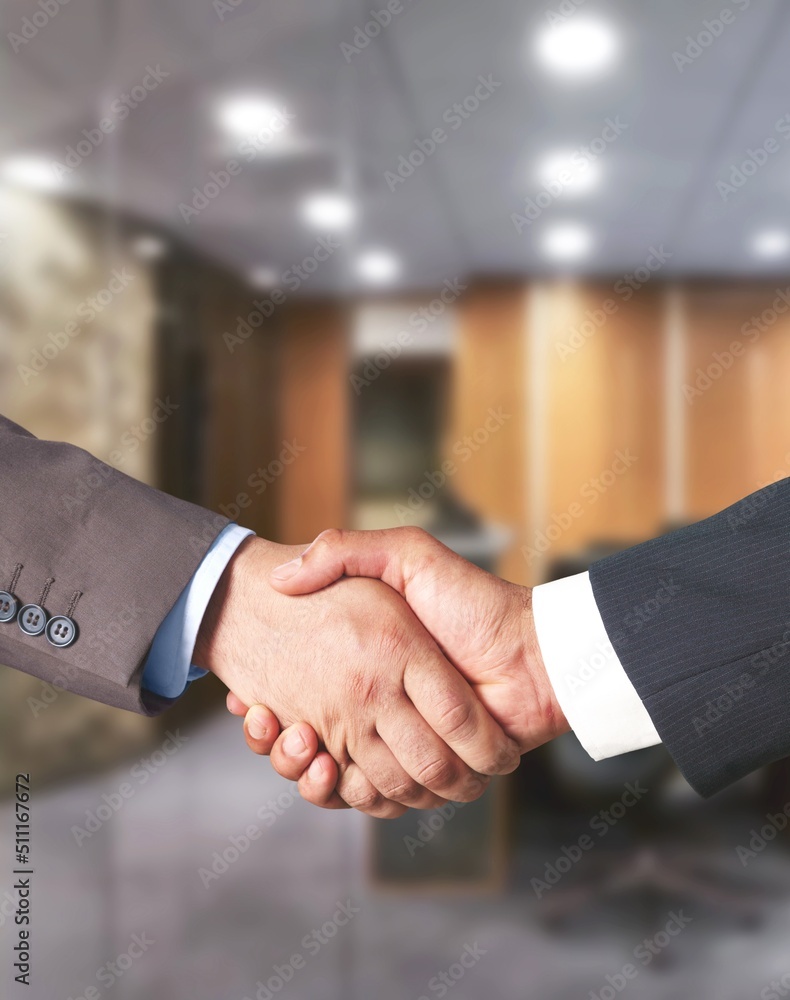 Business handshake. Buy and sell real estate International Investment contract, meeting.