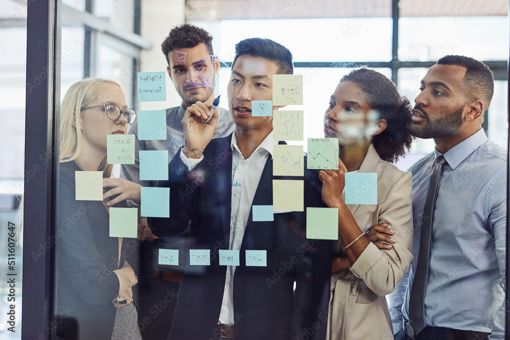 Making everyone part of the process of success. Shot of a group of young businesspeople having a bra