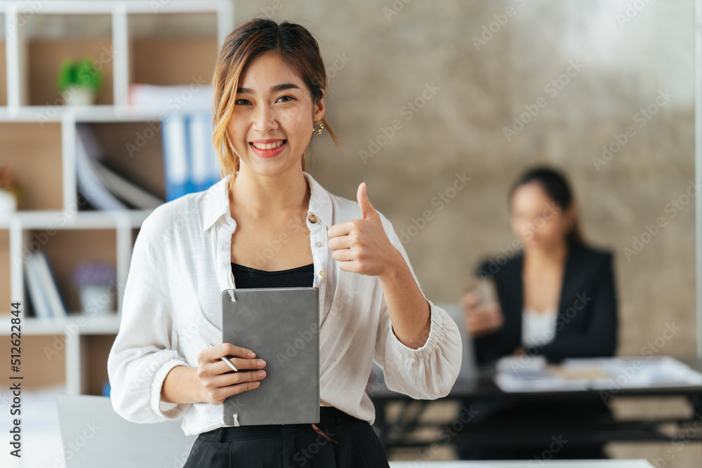 Smiling Female Business Leader With Arms Crossed, Serious career motivated successful female busines