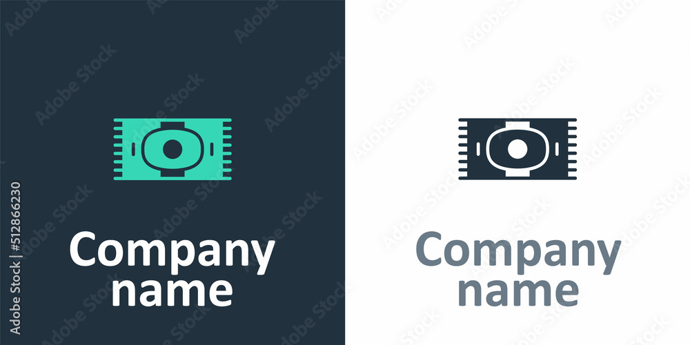 Logotype Classic carpet icon isolated on white background. Logo design template element. Vector