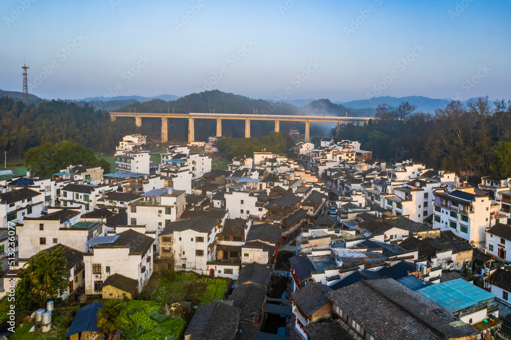 江西婺源里坑风景区风光