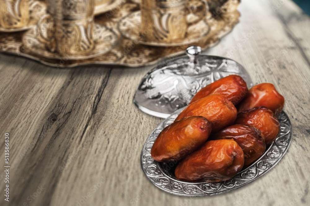 Freshly arabic popular middle eastern dessert coated in sugar or honey syrup