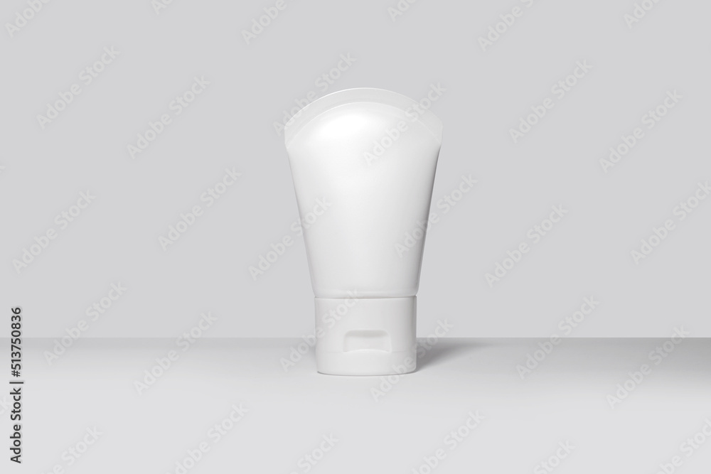 lotion tube mockup isolated on white background.