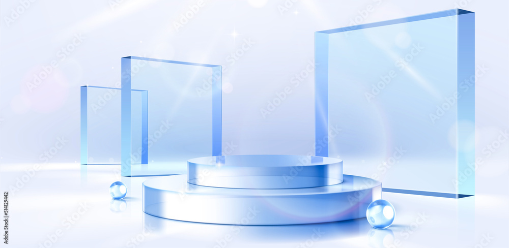 3D Glass display stand