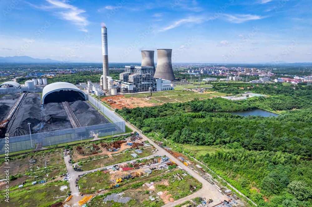 thermal power plant industrial building scenery