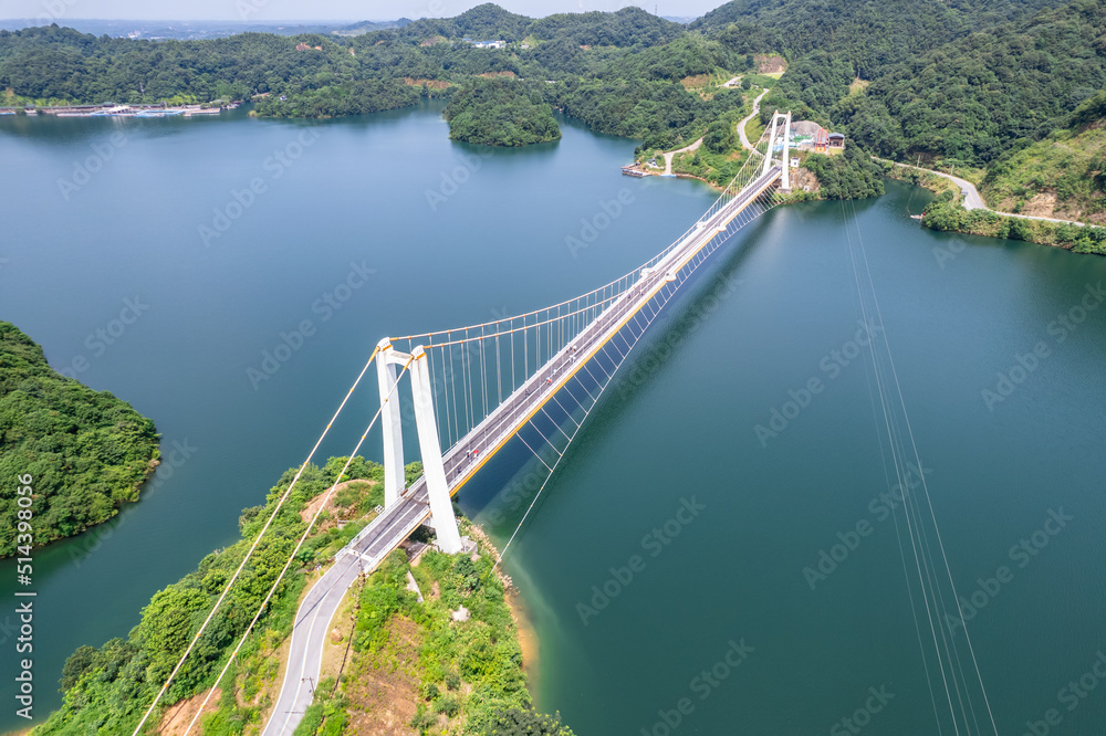 中国湖南省株洲市九仙湖水云桥