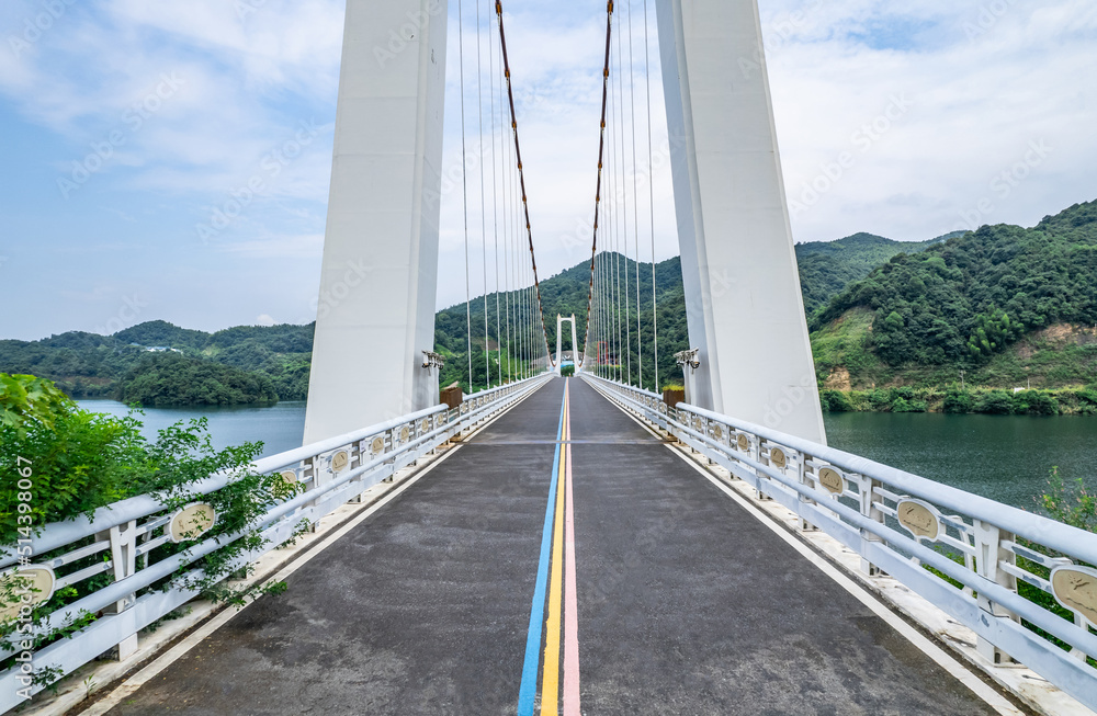 中国湖南省株洲市九仙湖水云桥