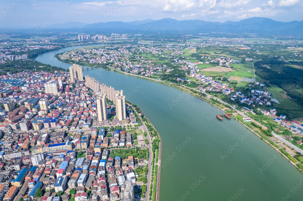 中国湖南省株洲市攸县环水河风光