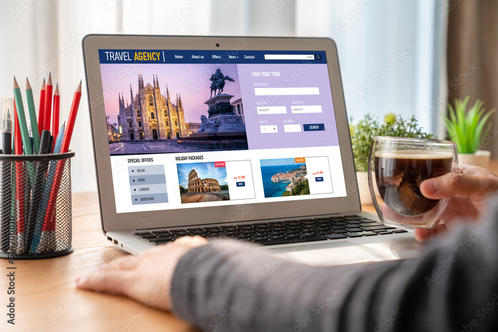 Online travel agency website for modish search and travel planning offers deal and package for fligh