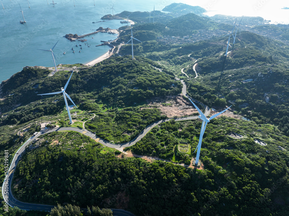 Wind Turbines in mountain