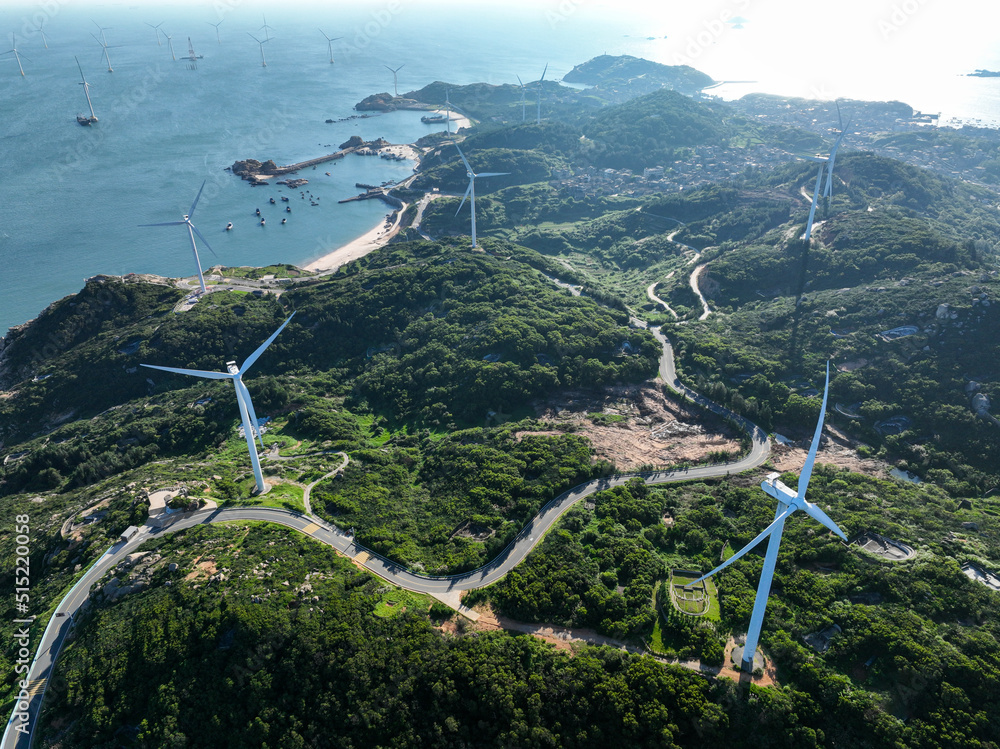 Wind Turbines in mountain 