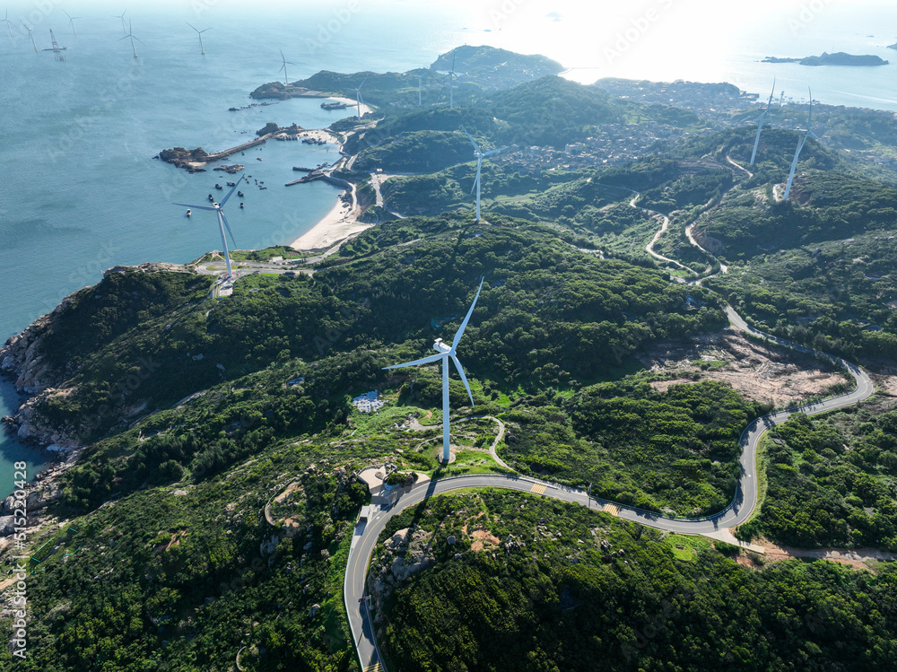 Wind Turbines in mountain