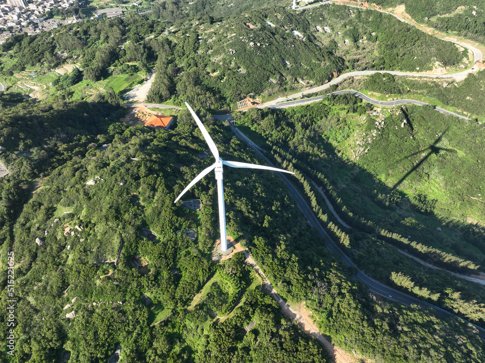 Wind Turbines in mountain 