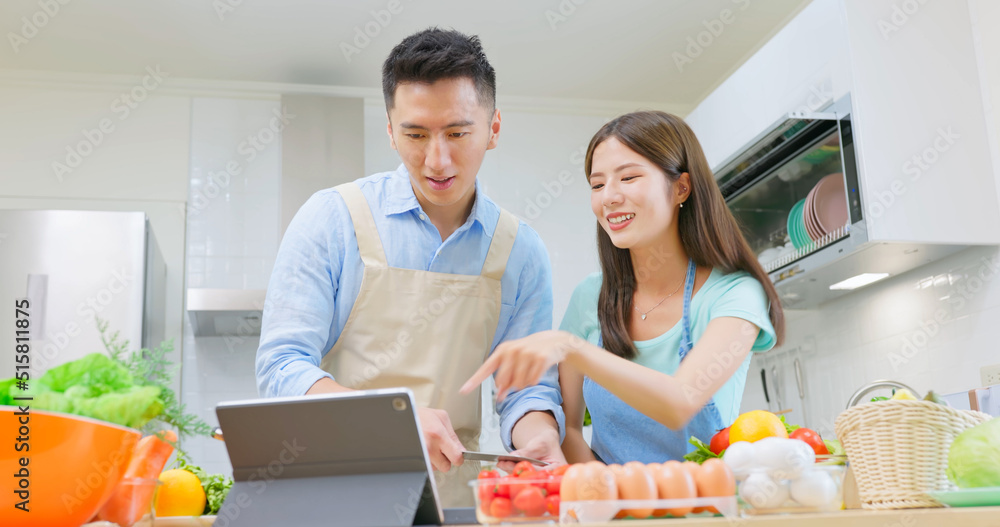 数字平板电脑烹饪食谱