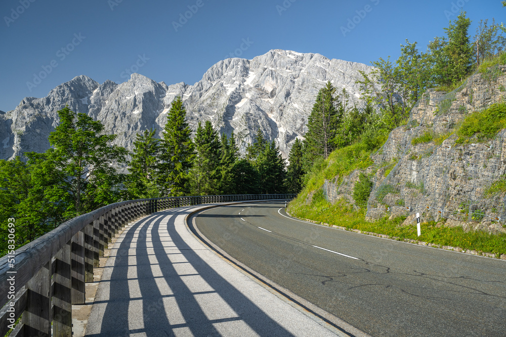 风景山路Rossfeld Panoramastrasse，Berchtesgaden，德国，欧洲