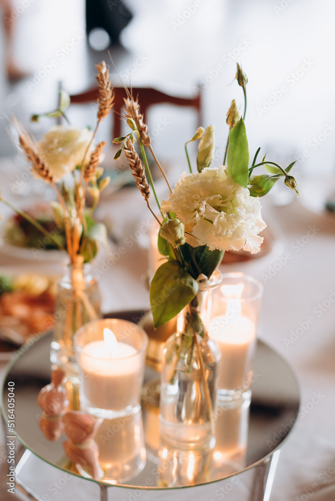 cake and flowers