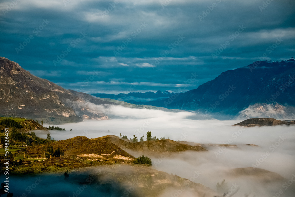 Colca Canyon area in Peru - South America. One of the deepest canyons in the world