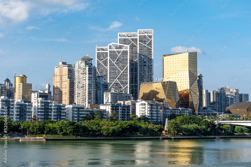 China Liuzhou Riverside City Scenery