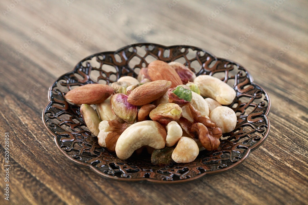 Homemade Roasted Salted Cashews nuts in a Bowl