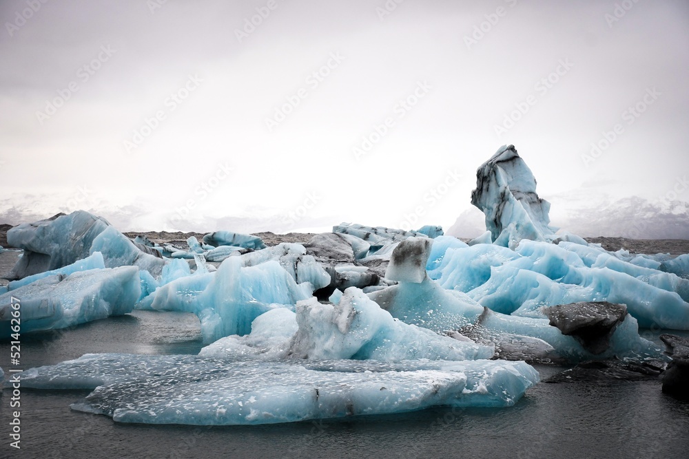 Iceberg at Jökulsárlón, glacier lagoon, Iceland