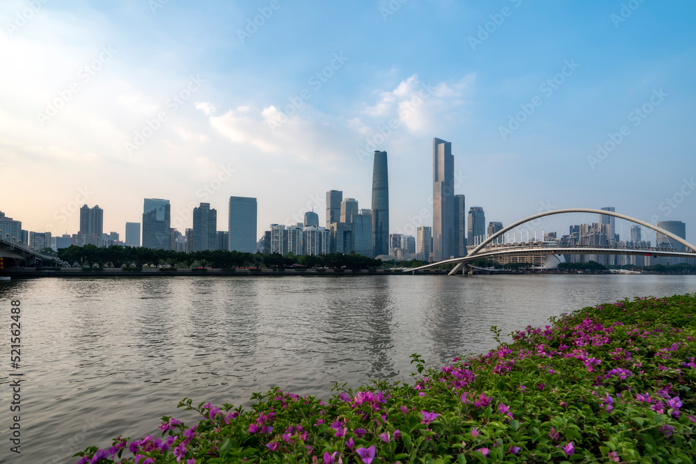 广州珠江海心大桥特写