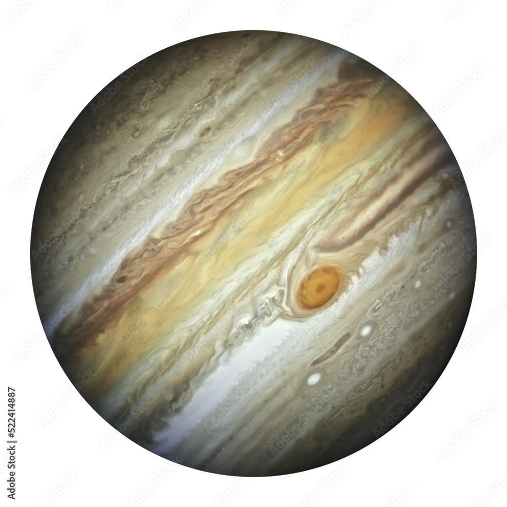 Jupiter. Elements of this image furnished by NASA.