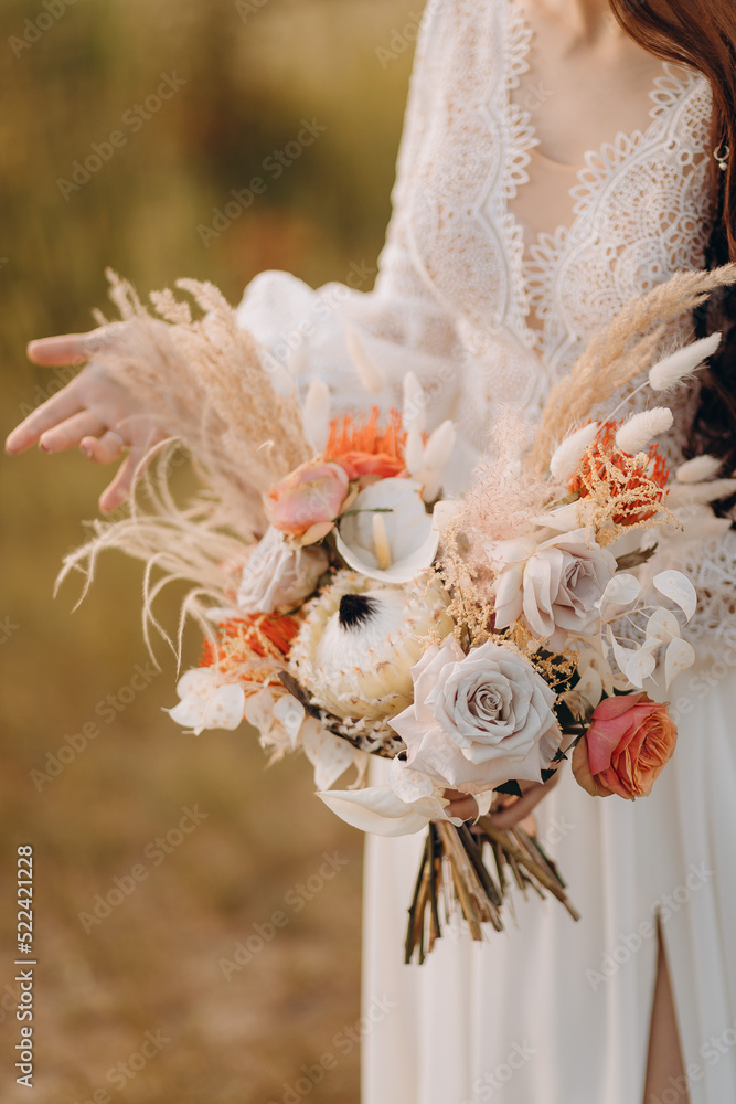 wedding bouquet of roses