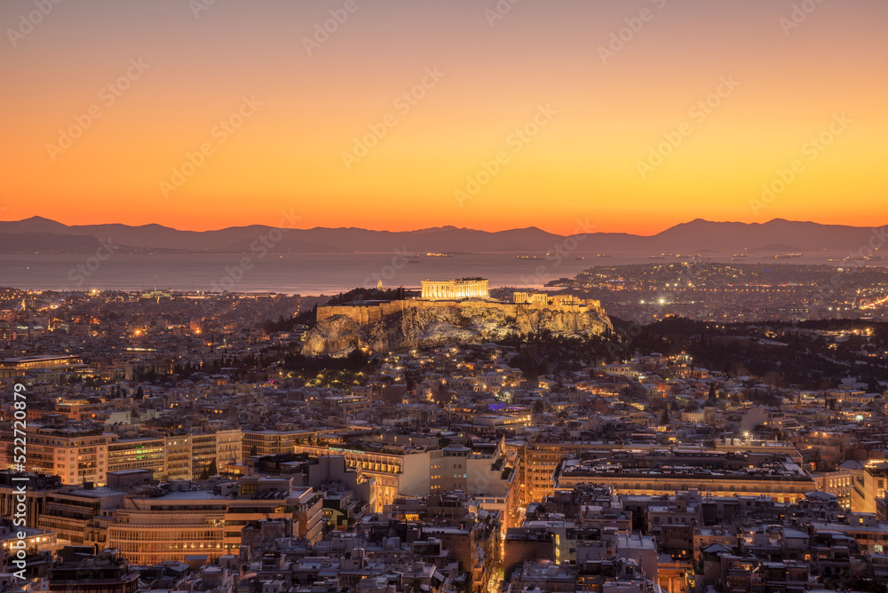 Sunset Over Lycabettus Hill, Athens